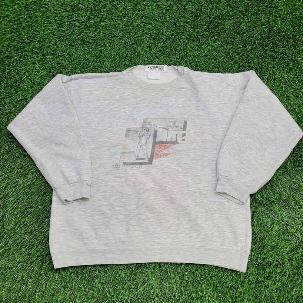 Vintage Eintracht Puchheim Sweatshirt Large 22x24 Gun Shooting